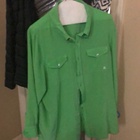 Vintage Bob Macke blouse 100% silk XL No stains or tears, very soft lovely item - Picture 1 of 4